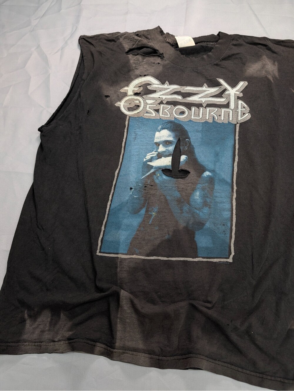 Ozzy Osbourne Vintage 1992 Shirt Tank Top XL Distressed